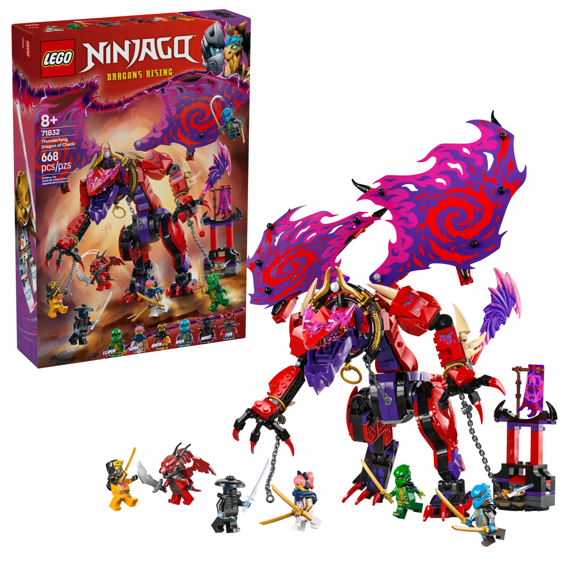LEGO® NINJAGO® Thunderfang Dragon of Chaos 71832