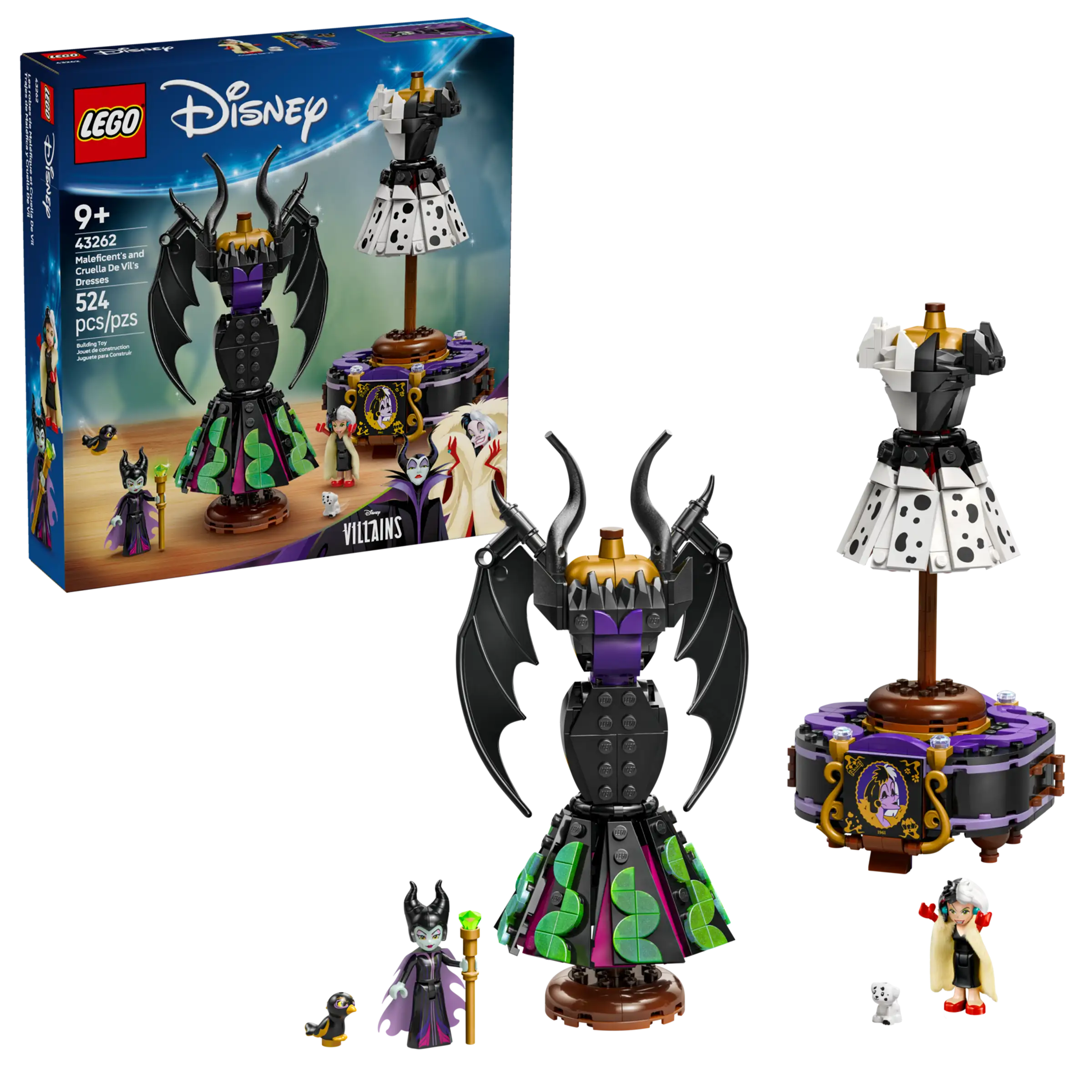 LEGO® Disney Maleficent's and Cruella De Vil's Dresses 43262