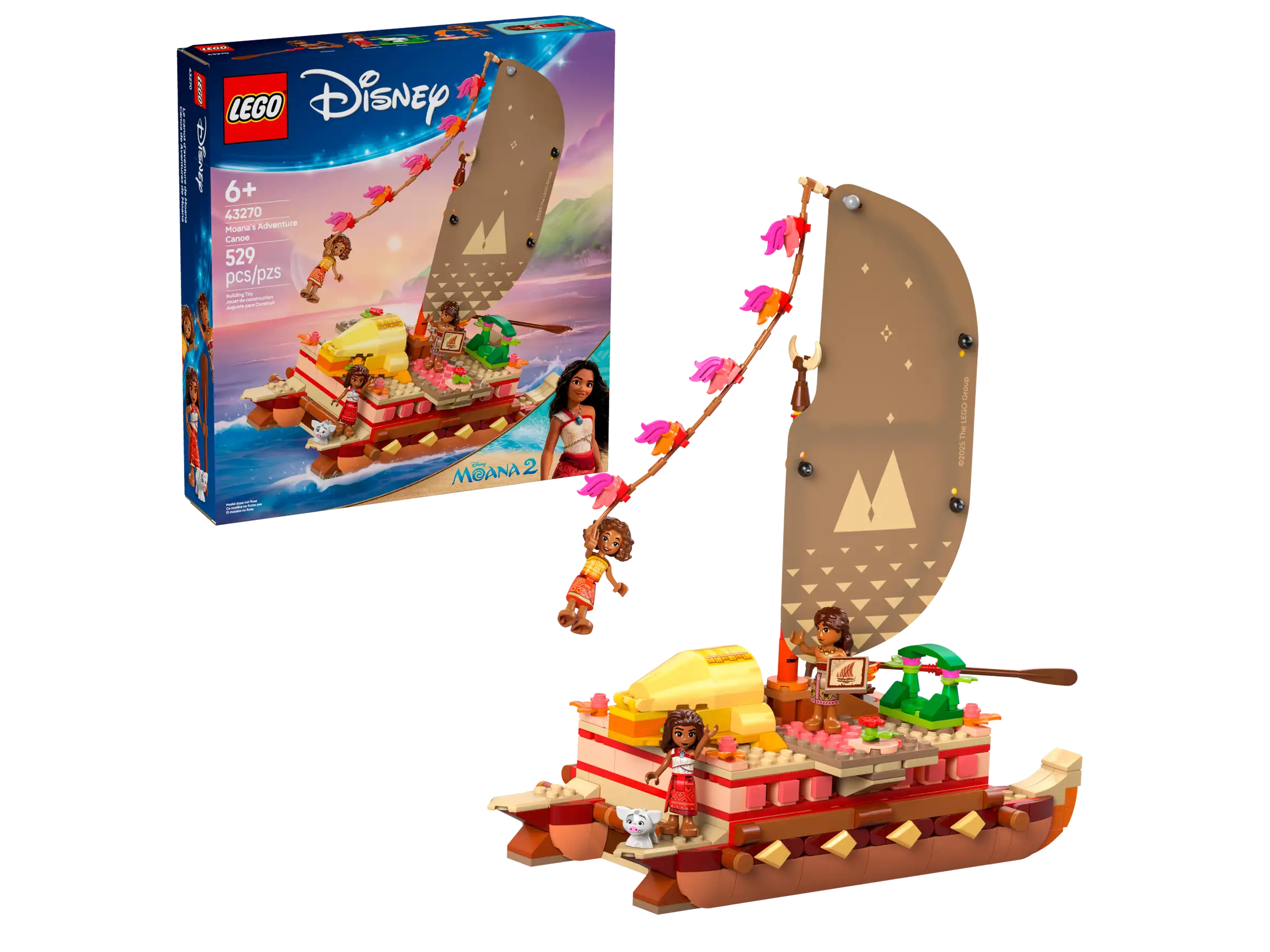 LEGO® Disney Moana's Adventure Canoe 43270
