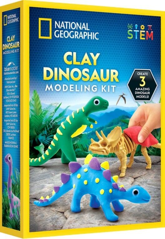 National Geographic Clay Dinosaur Modeling Kit