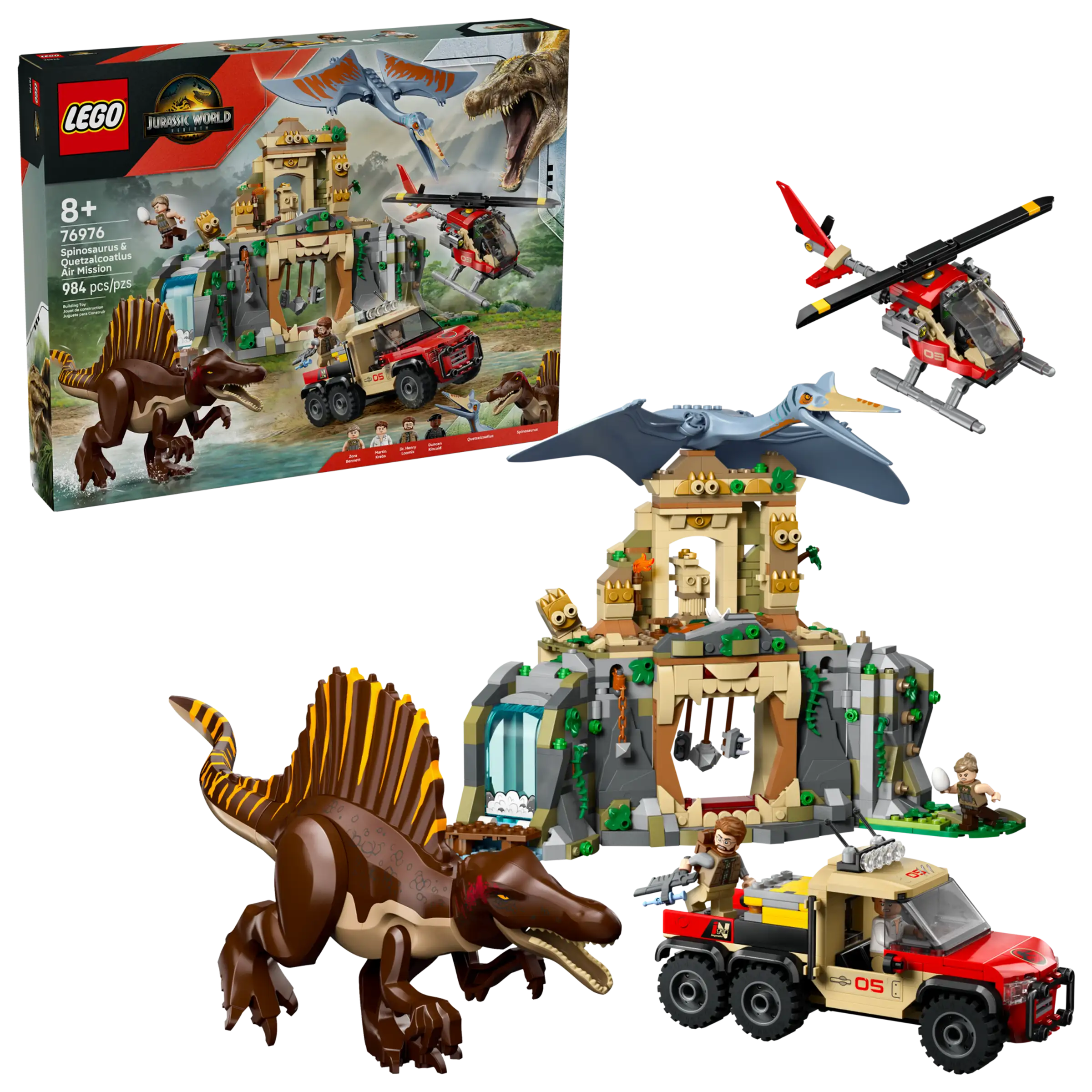 LEGO® Jurassic World Spinosaurus & Quetzalcoatlus Air Mission 76976