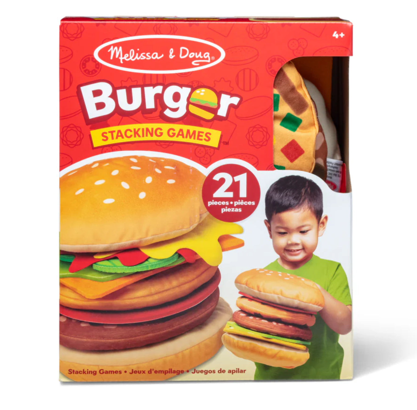 Melissa & Doug 32402 Burger Stacking Games
