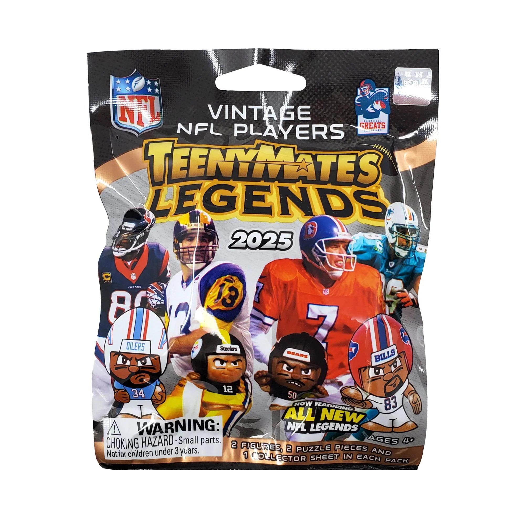 NFL Legends TeenyMates Collectible Figures 2025 (Single Figure)