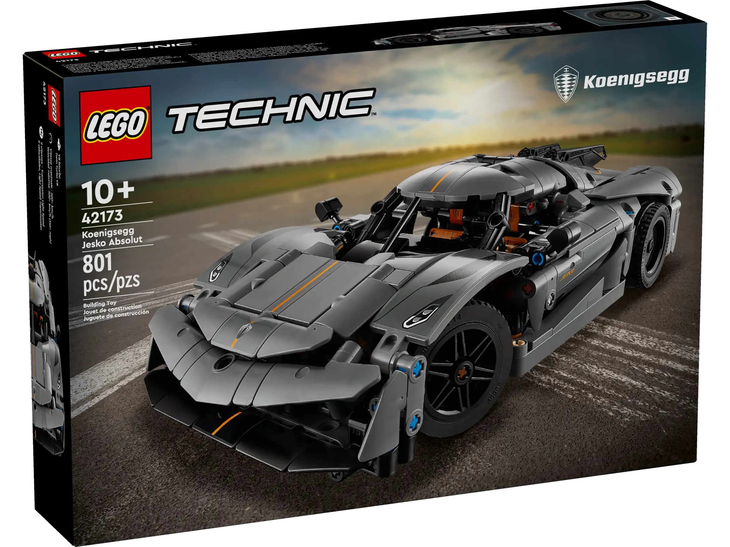 LEGO® Technic™ Jesko Absolut Grey Hypercar 42173