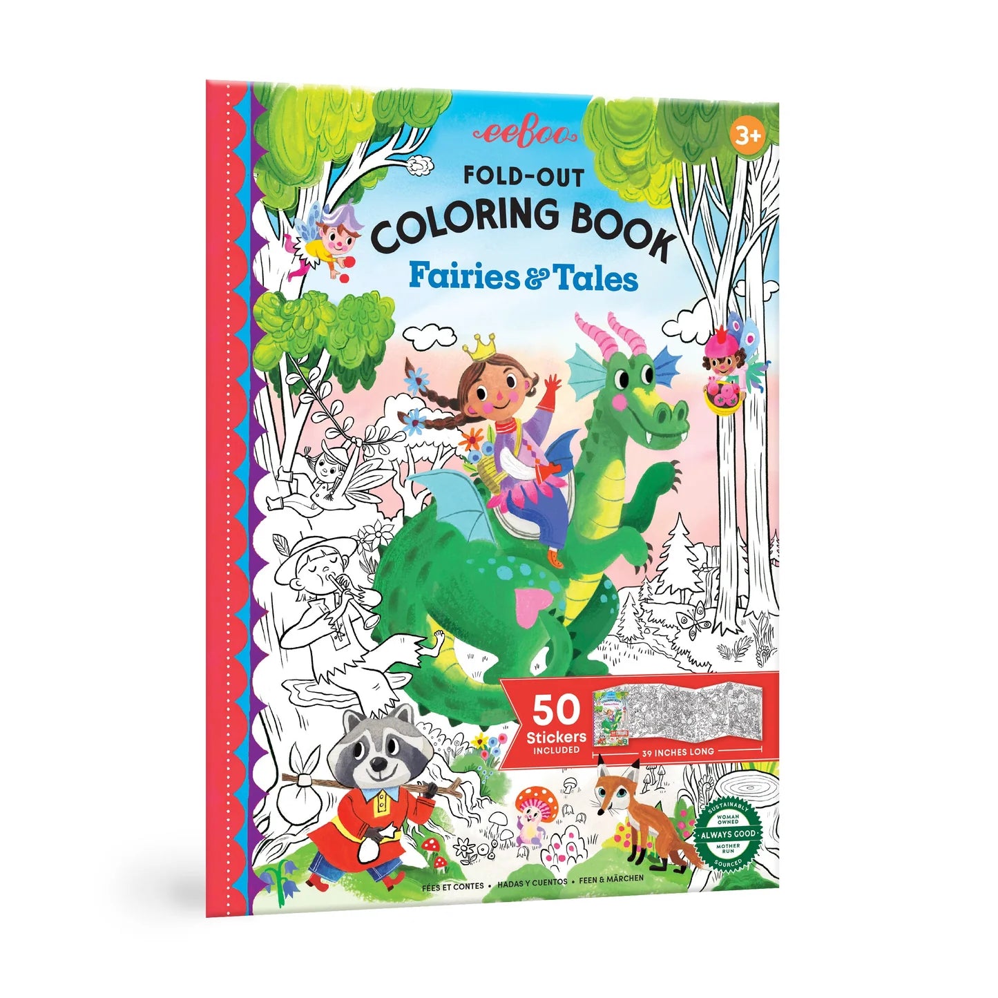 Fold Out Coloring Book Fairies and Tales