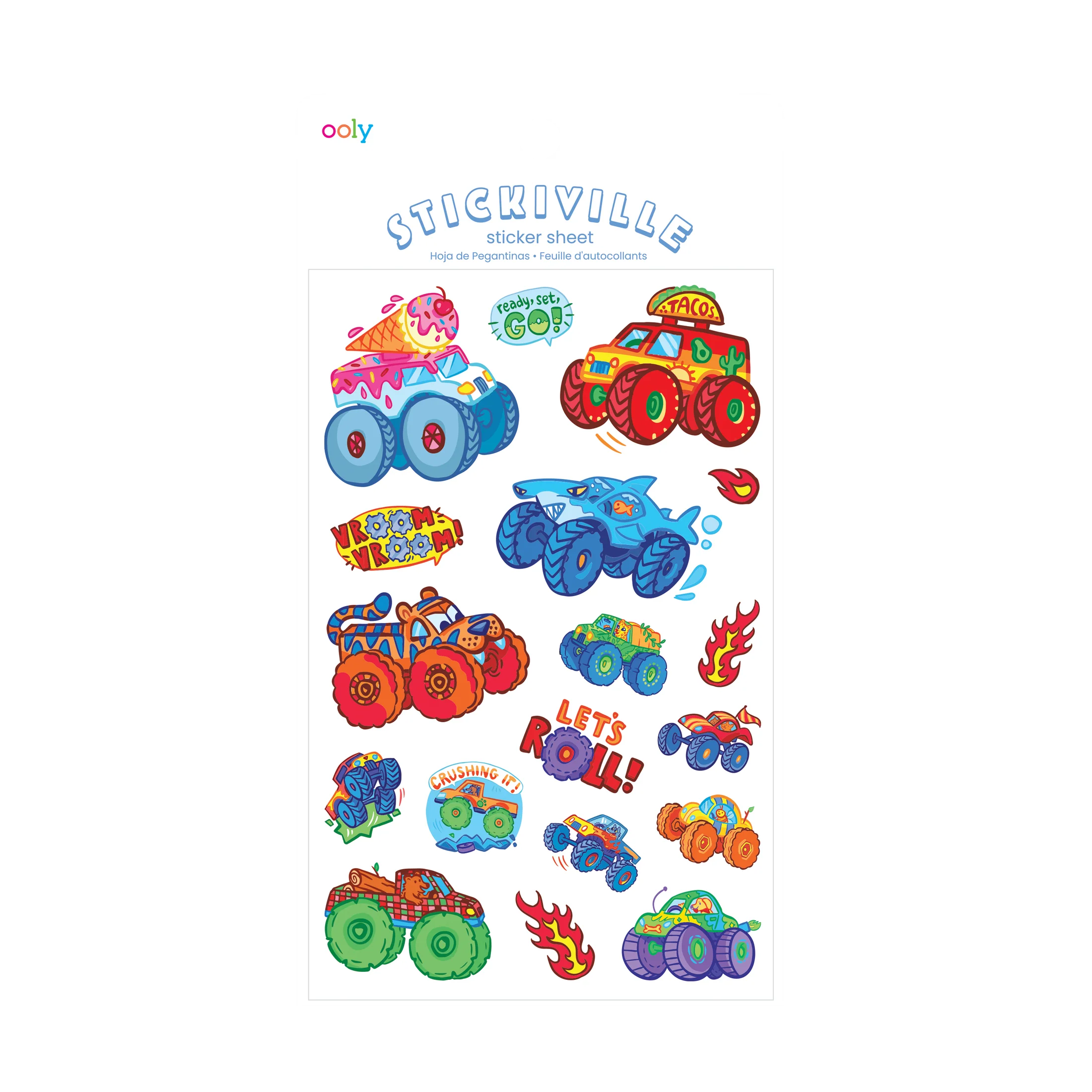 Stickiville Monster Trucks Stickers