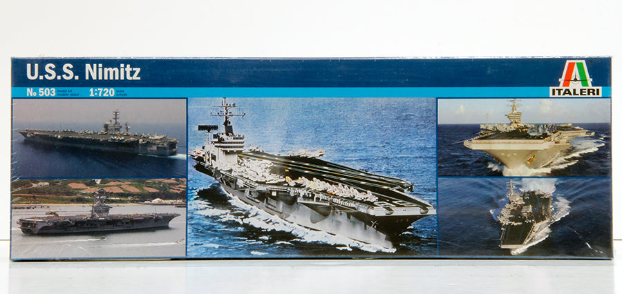 USS Nimitz Aircraft Carrier CVN-68, 1/720 Scale Plastic Model Kit