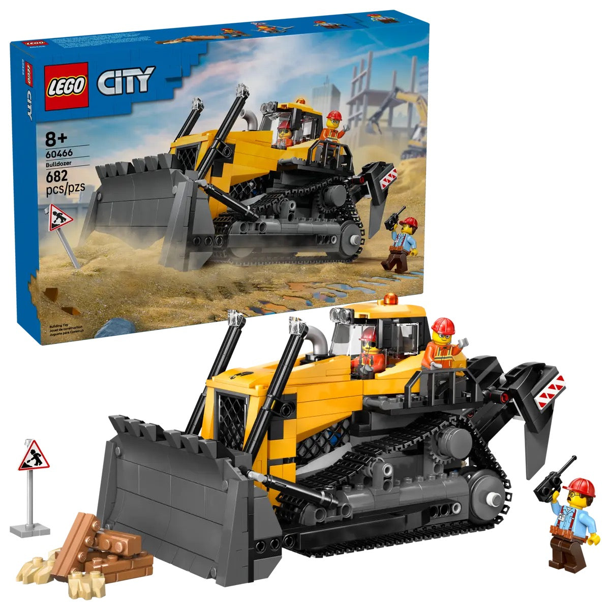 LEGO® City Yellow Bulldozer 60466