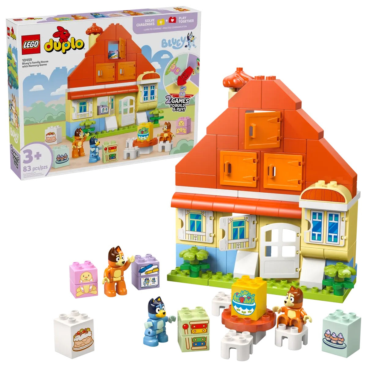 LEGO® DUPLO®  Bluey's Family House with Memory Game