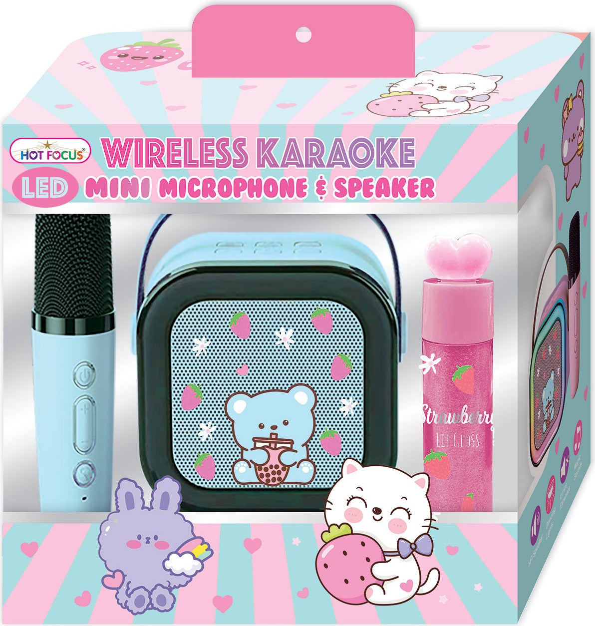 LED Wireless Karaoke Mini Microphone & Speaker