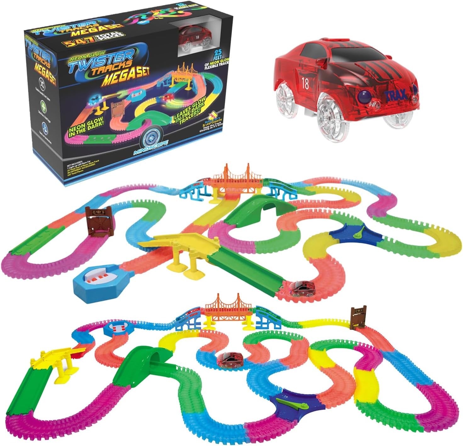 Neon Glow Twister Tracks Mega Set