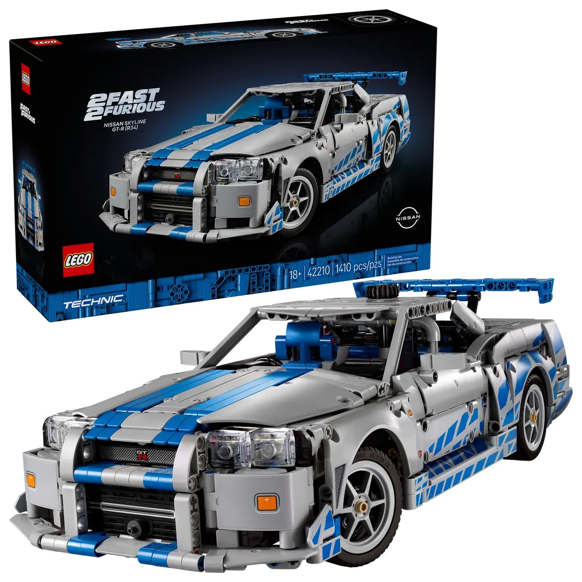 LEGO® Technic™ Fast 2 Furious Nissan Skyline GT-R 9R34) Car 42210
