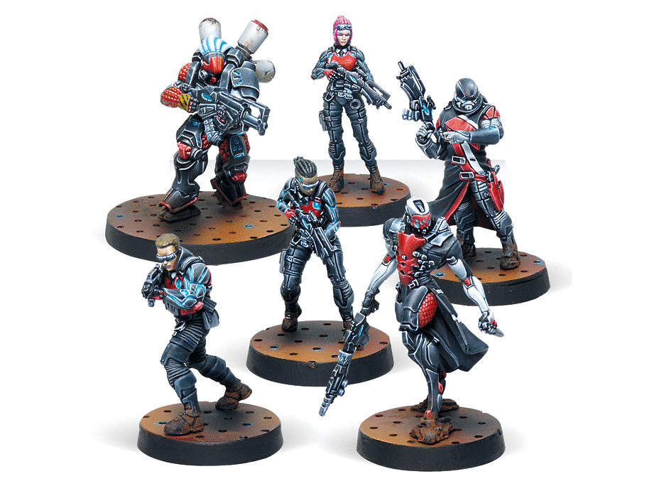 Corvus Belli Infinity Nomads Tunguska Jurisdictional Command 28mm Metal Miniatures