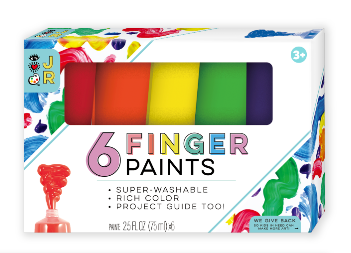 JR Chunky Finger Paints - Set of 6