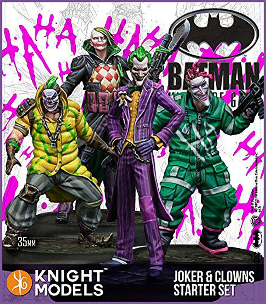 Batman Miniature Game, Joker & Clowns Starter Set 2nd Edition By Knight Models