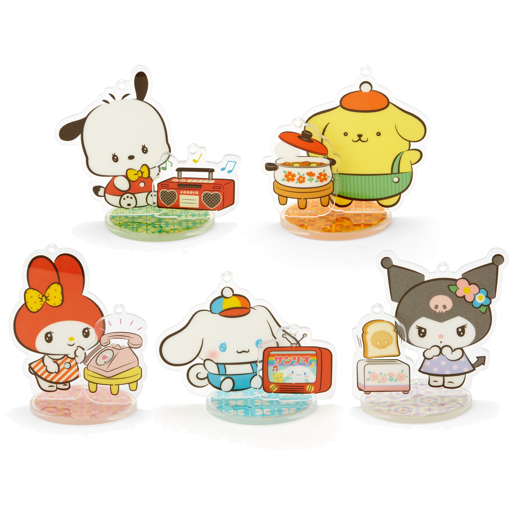 Japan Sanrio Acrylic Keychain / Mini Decoration (Retro Room)