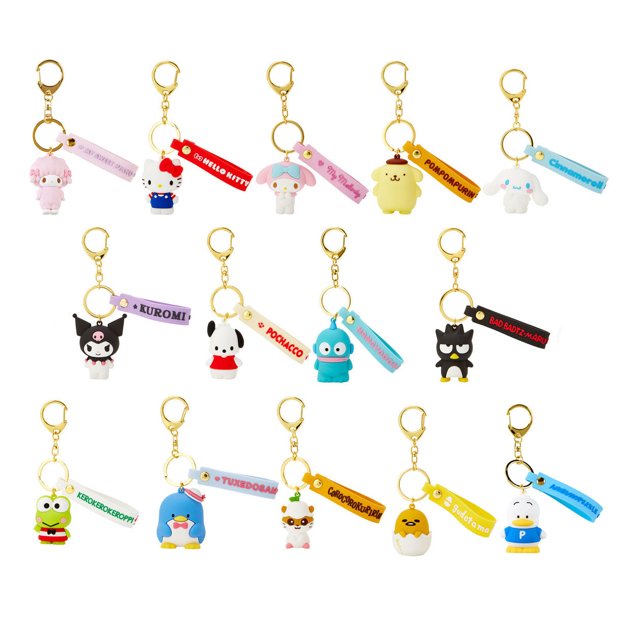 Japan Sanrio PVC Mascot Keychain