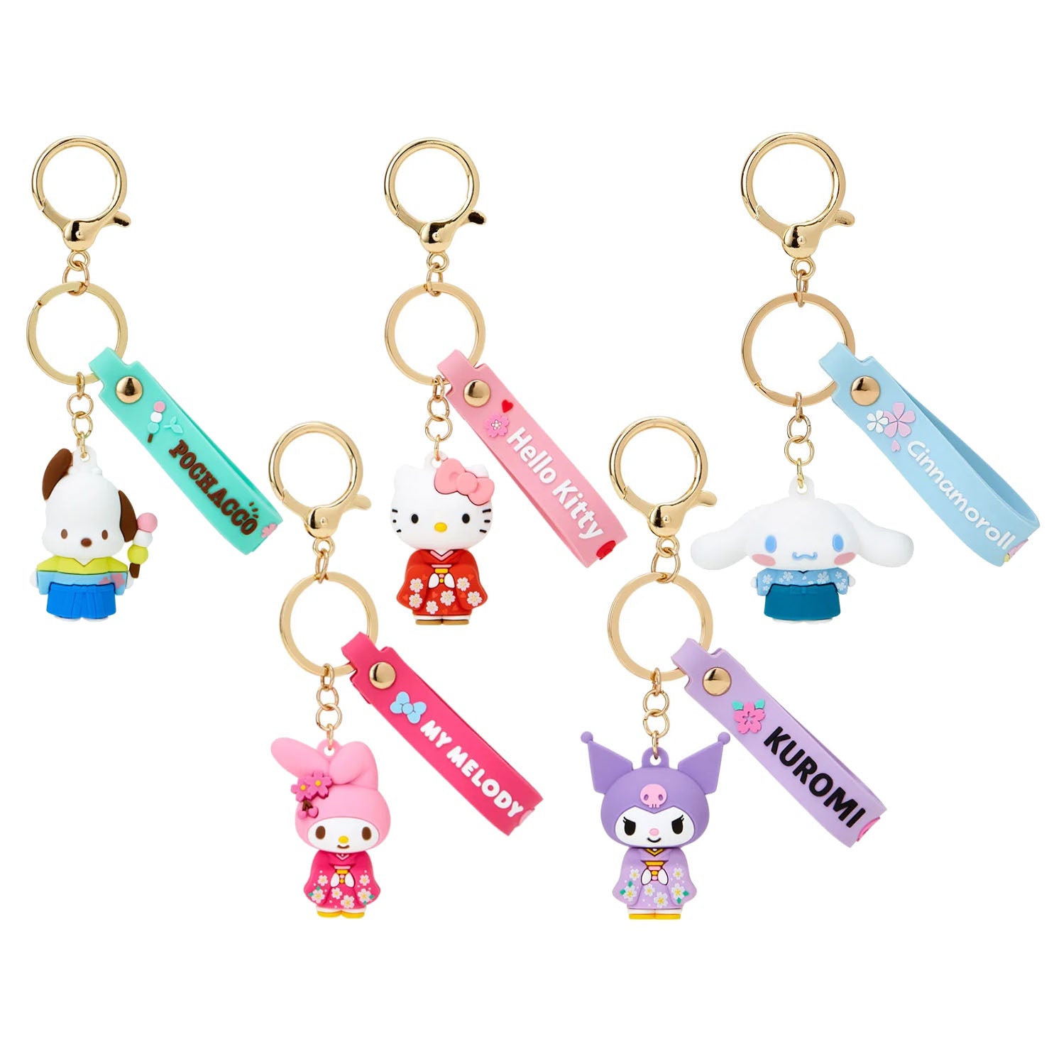 Japan Sanrio PVC Mascot Keychain (Kimono)