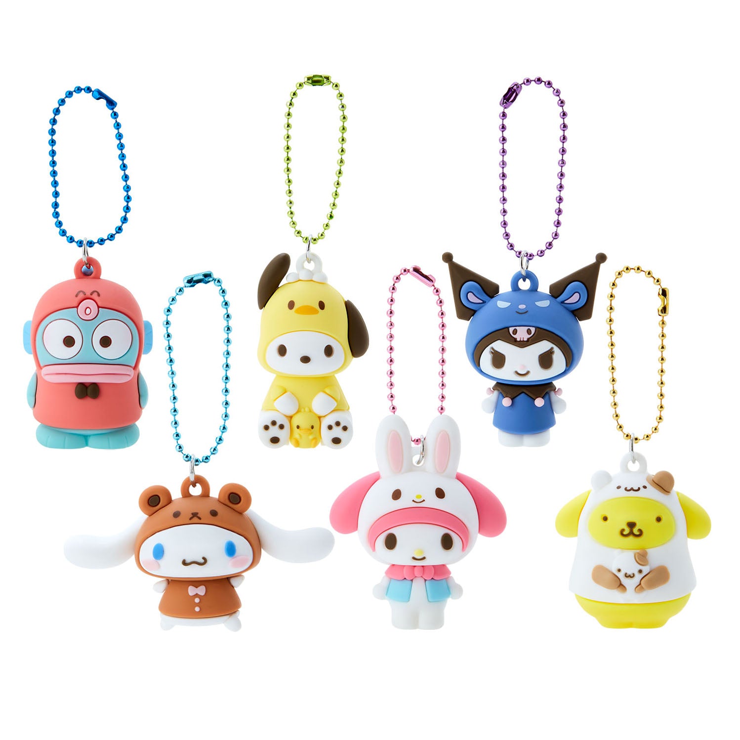 Japan Sanrio PVC Masoct Keychain (Cosplay)