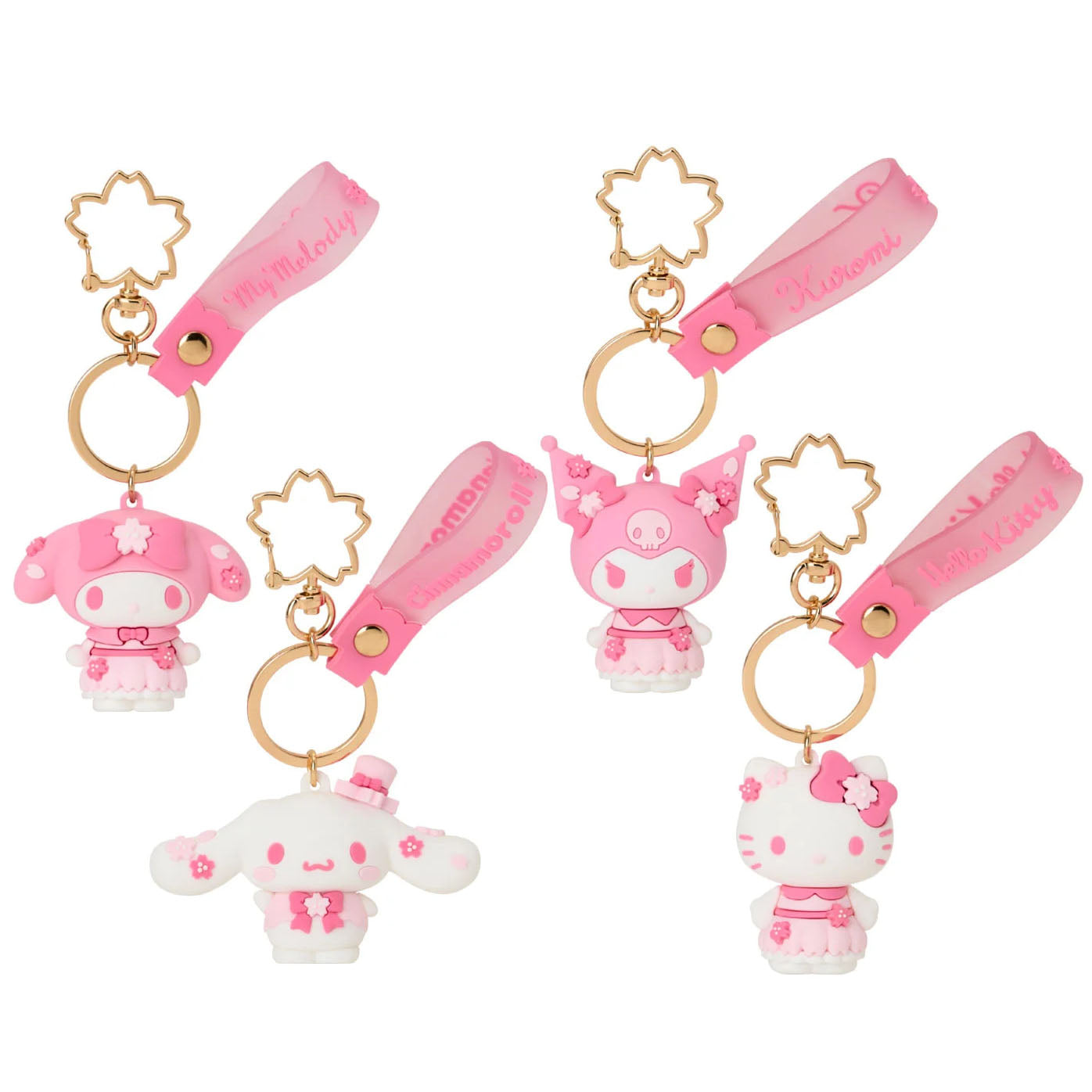 Japan Sanrio PVC Mascot Keychain (Sakura)