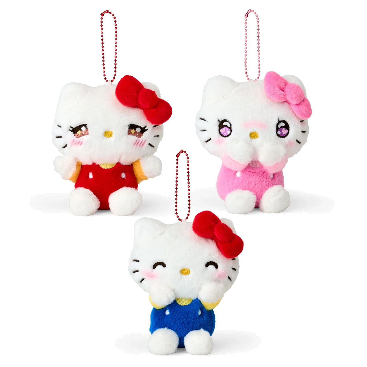 Japan Sanrio Hello Kitty Plush Doll Keychain (Emotion)