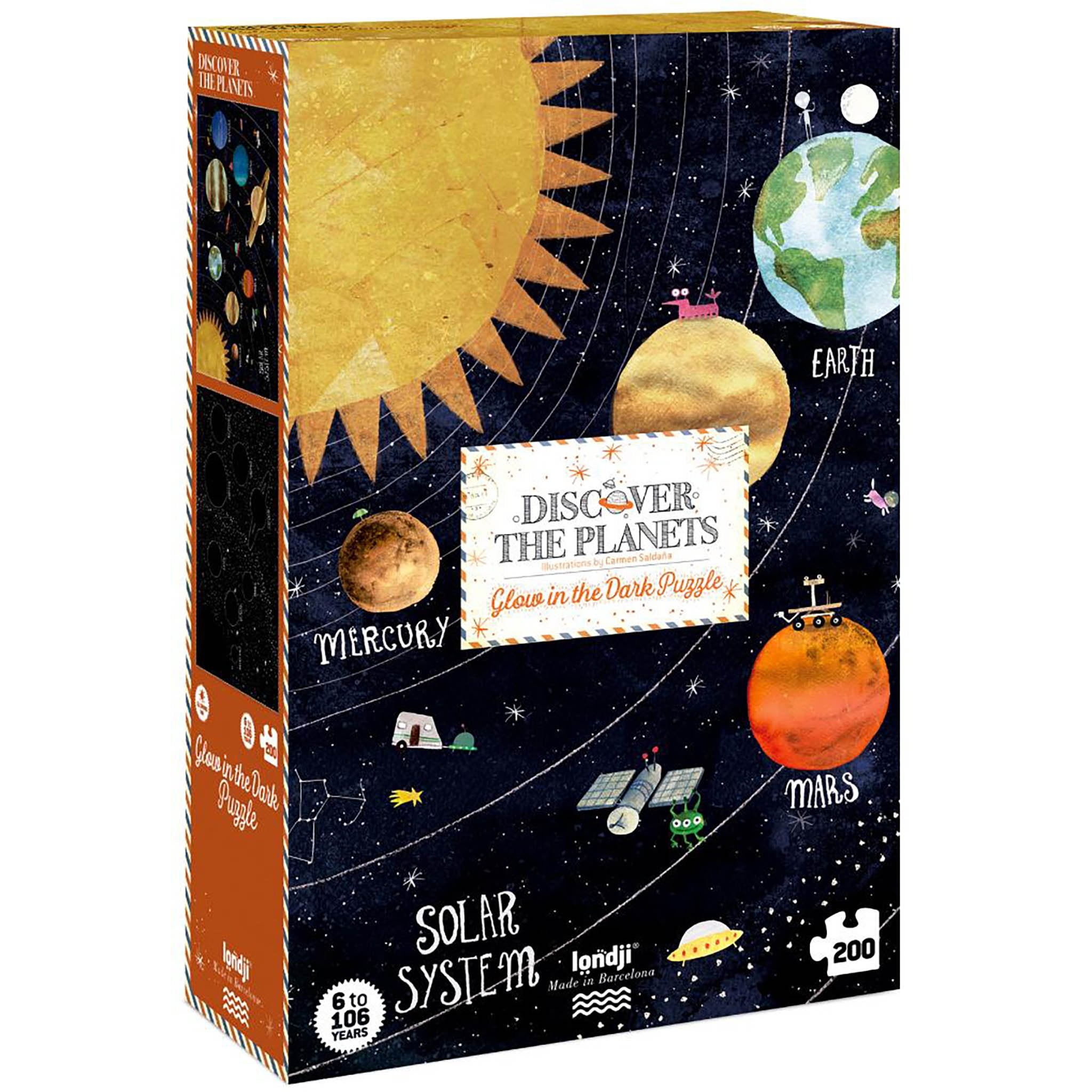 Londji Discover the Planets 200 Pieces (Glow in the Dark)