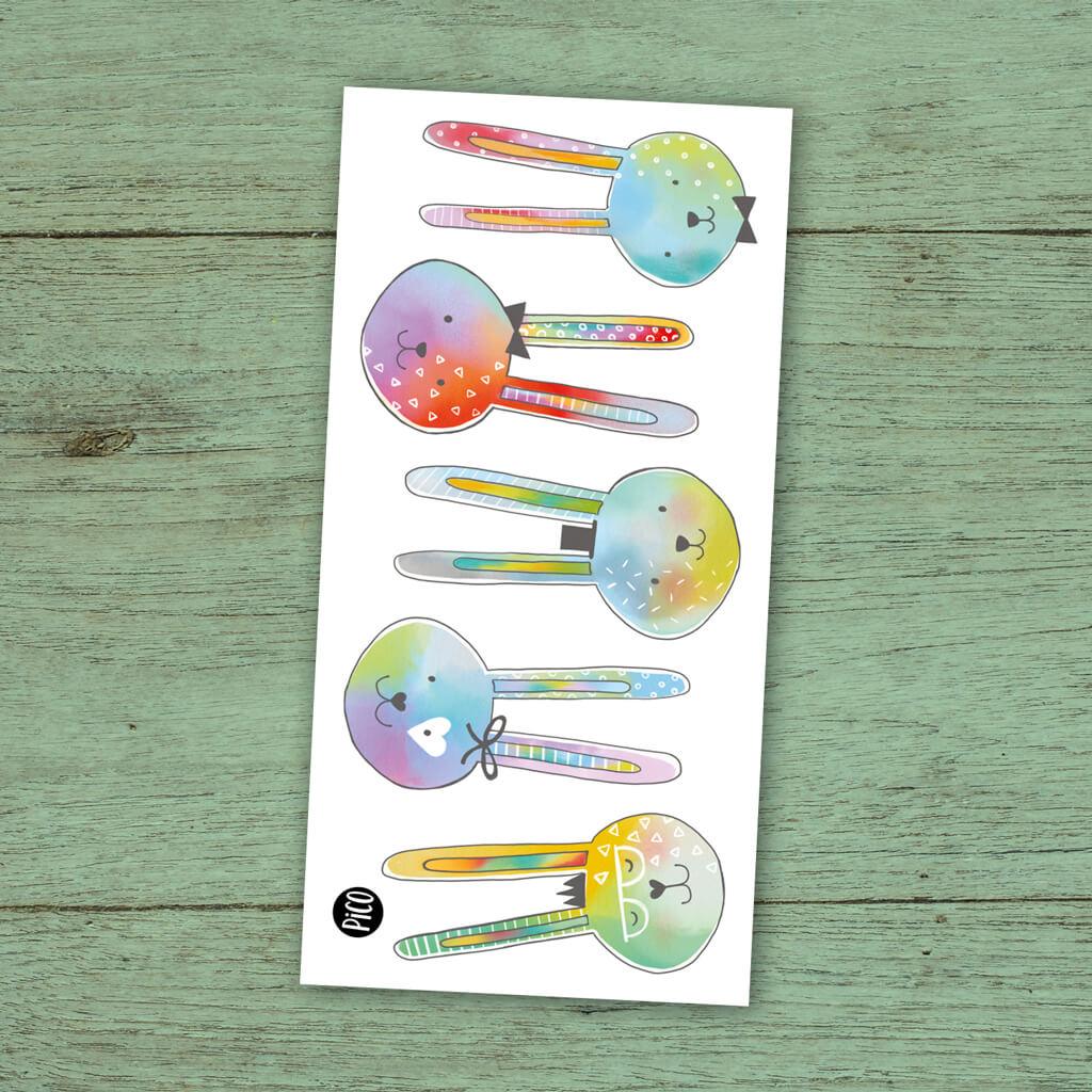 Temporary Tattoos- Charming Rabbits