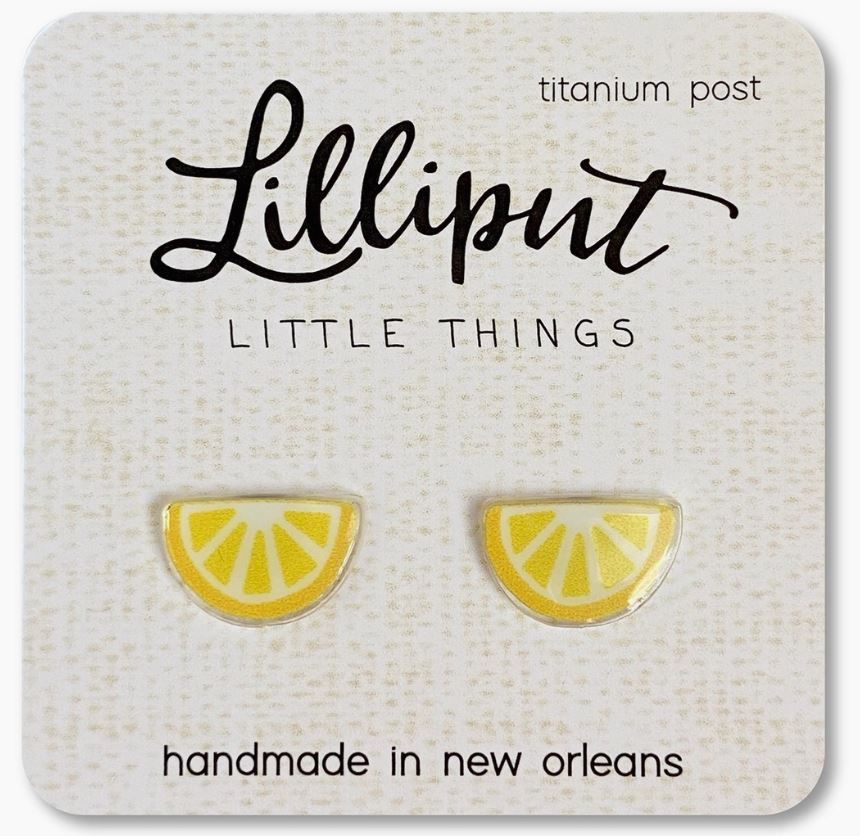Lemon Wedge Earrings