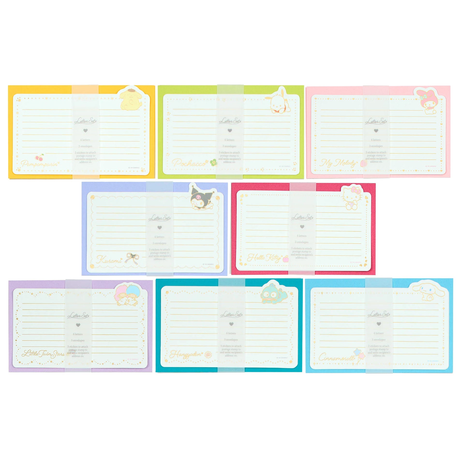 Japan Sanrio Letter Paper Set (Colorful)