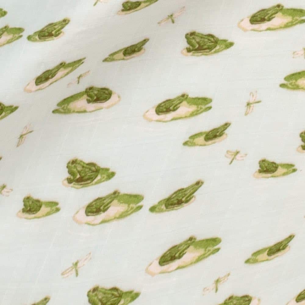 Leapfrog print Bamboo Muslin Swaddle Blanket!