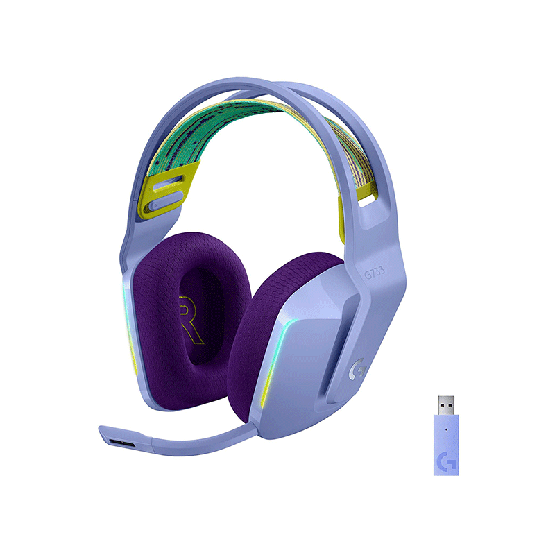Logitech G733 Lightspeed Wireless RGB Gaming Headset [Lilac]