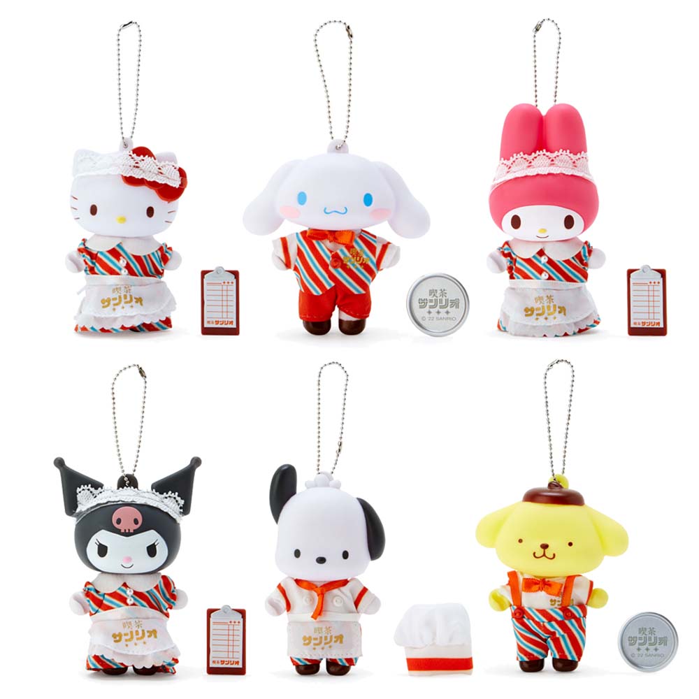 Japan Sanrio PVC Mascot Keychain (Cafe)