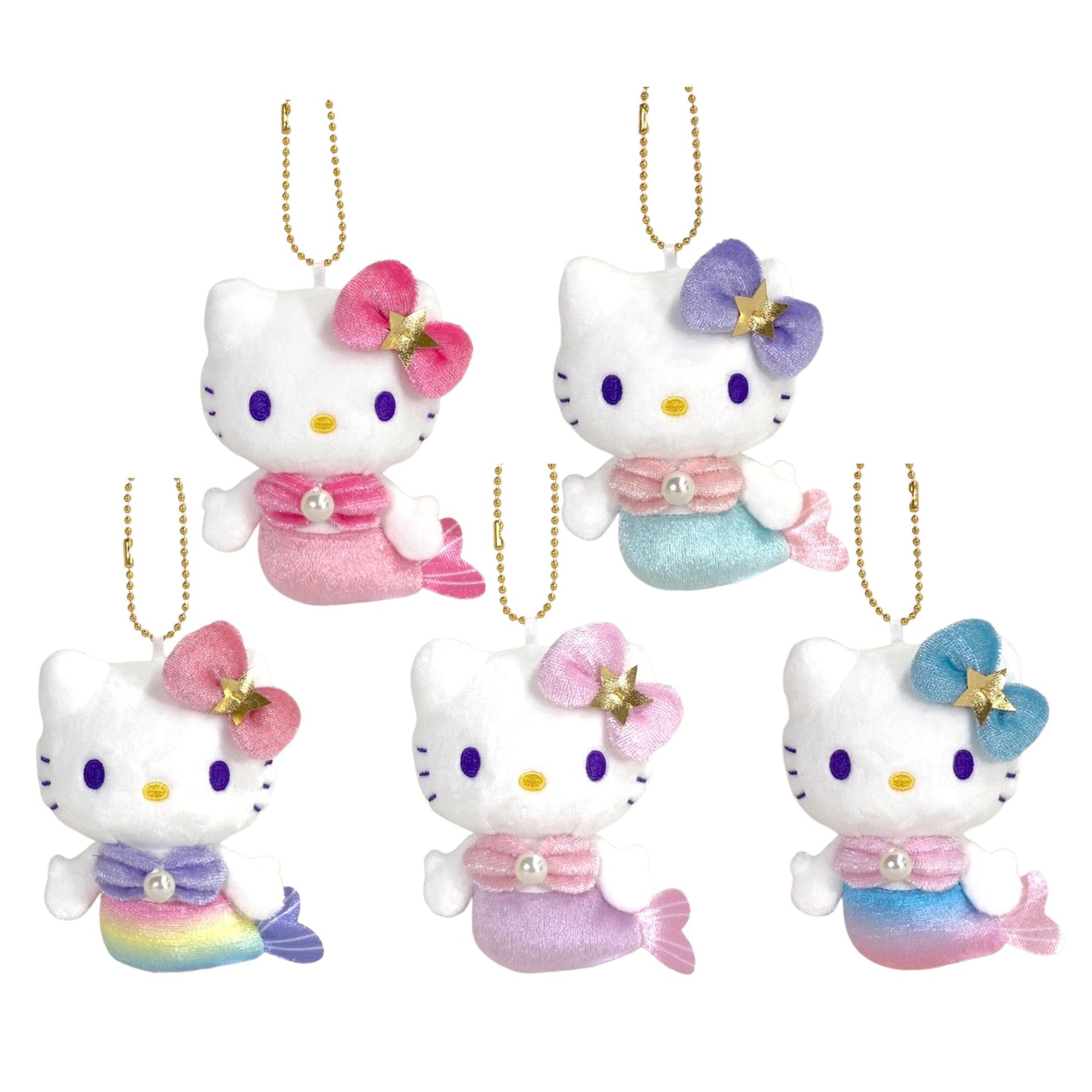 Japan Sanrio Hello Kitty Plush Doll Keychain (Mermaid)