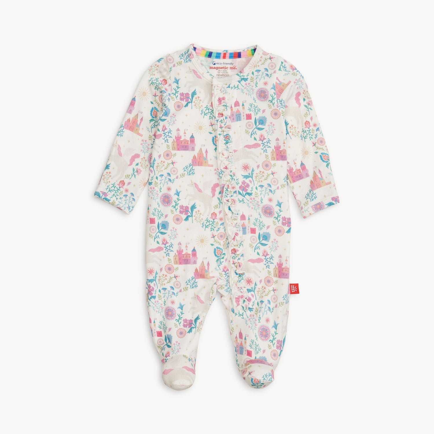 Magnetic Me Modal-Fabric Footie w/ Ruffle