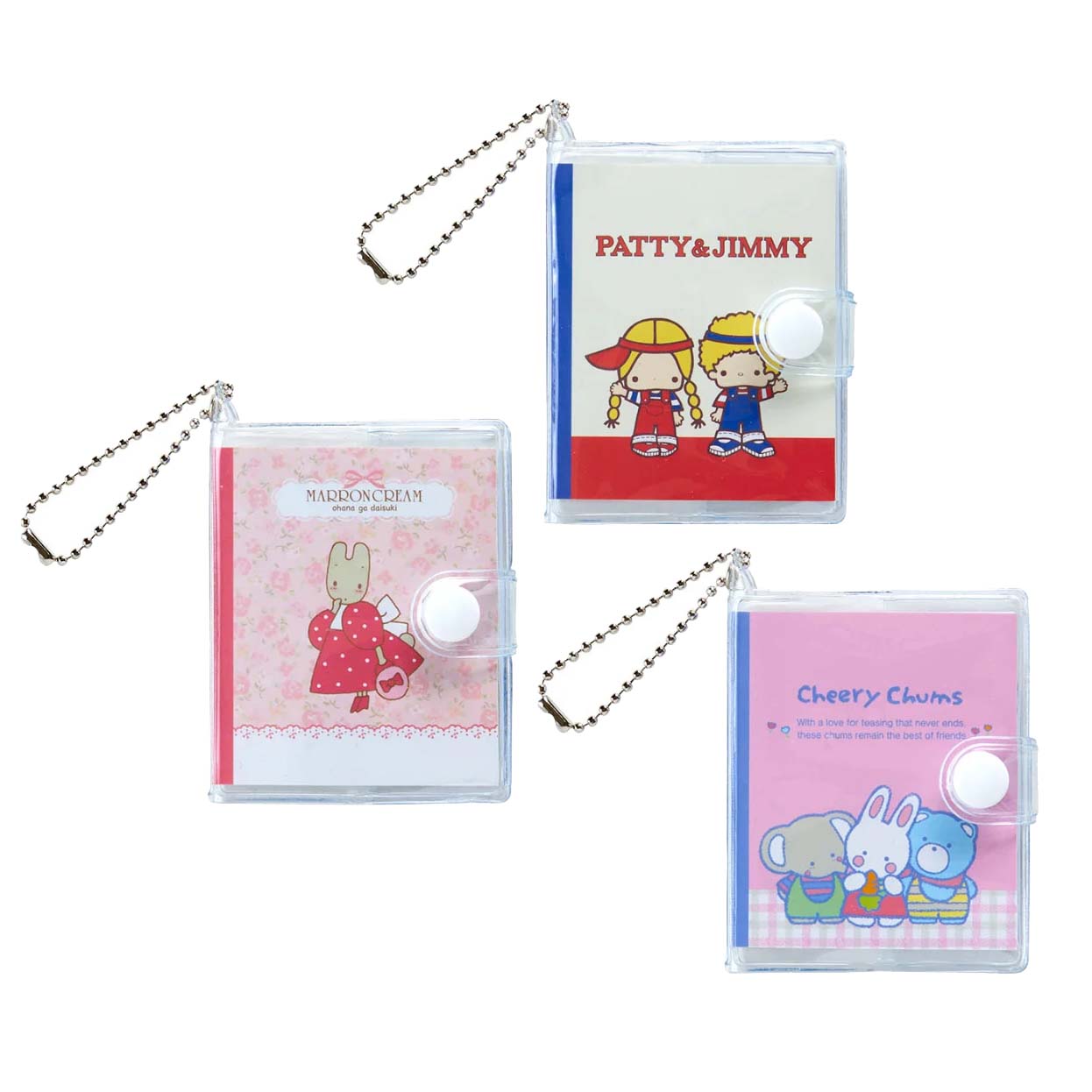 Japan Sanrio Book Style Mini Memo Keychain (Retro)