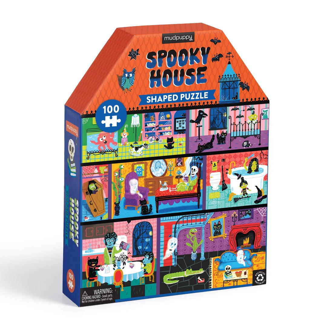 Haunted House 100 pc Puzzle with Shaped Box