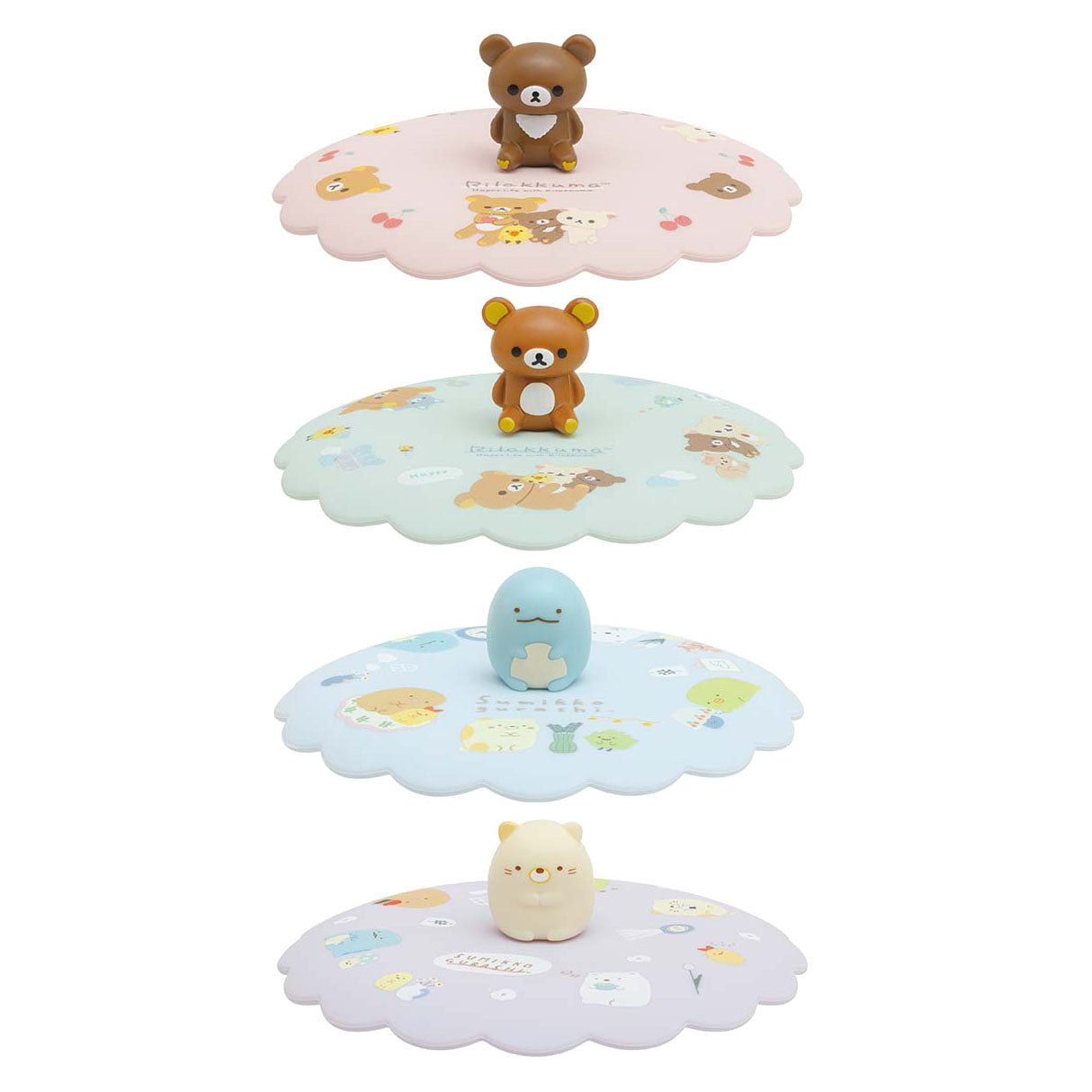 Japan San-X Sumikko Gurashi / Rilakkuma Silicone Cup Lid Mug Cover