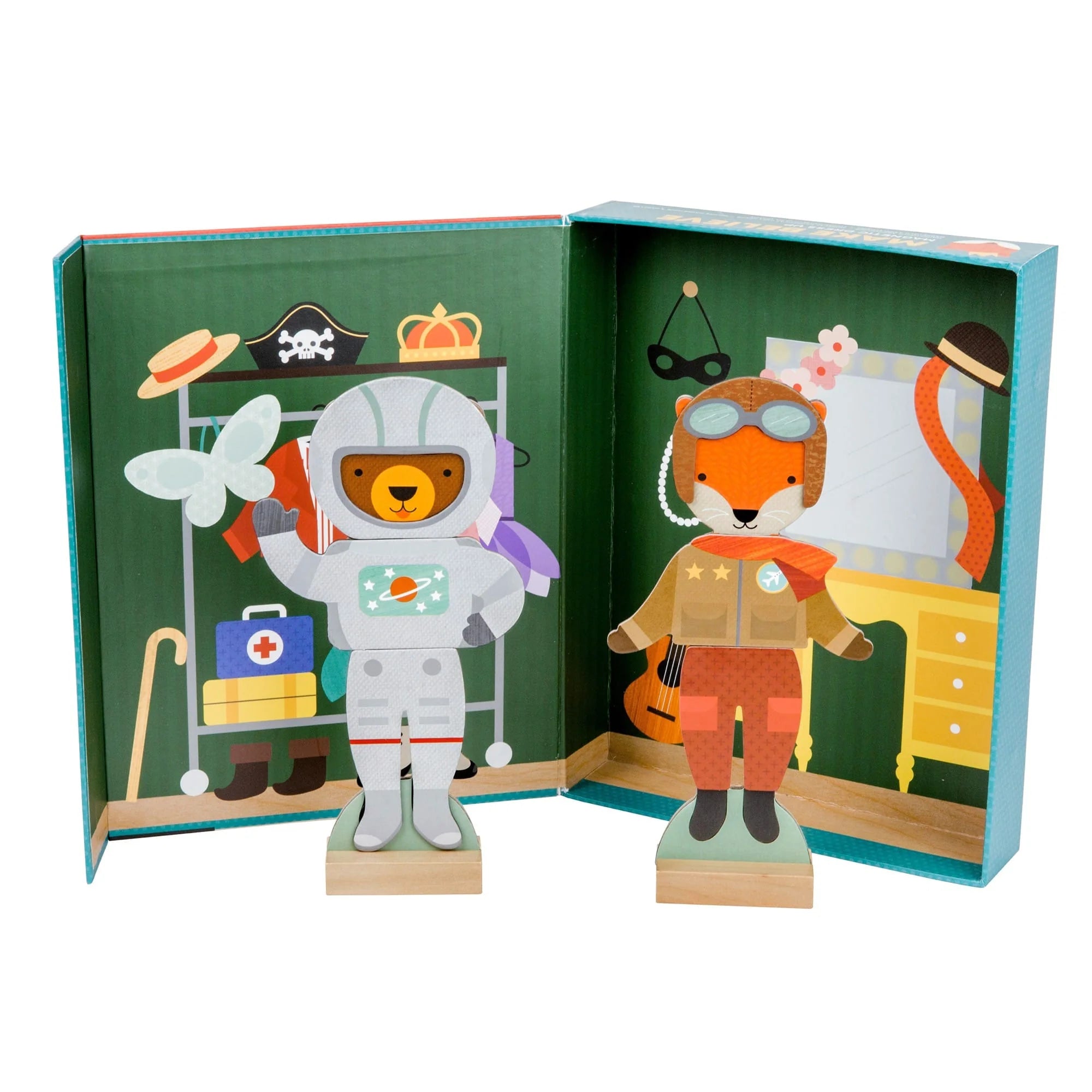 Sale Petit Collage Make Believe Magnetic Dress Up Play Set