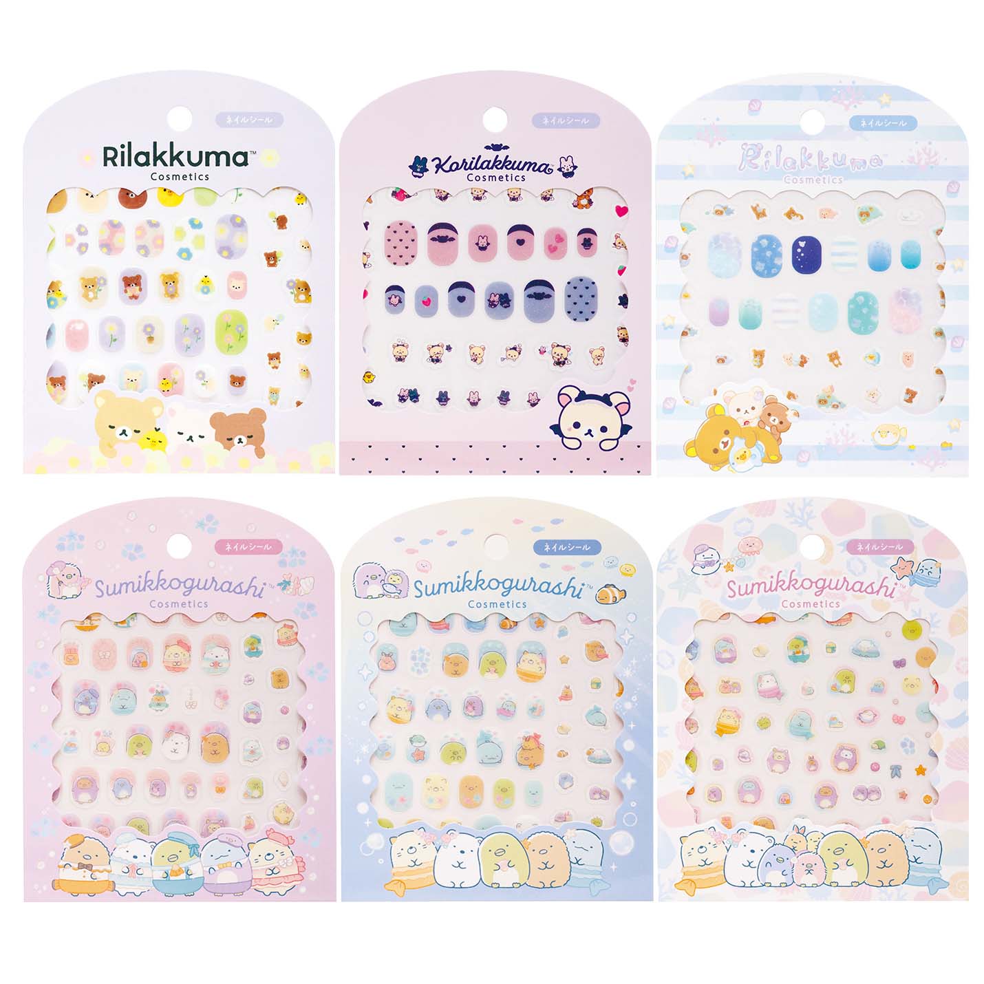 Japan San-X Rilakkuma / Sumikko Gurashi Nail Sticker