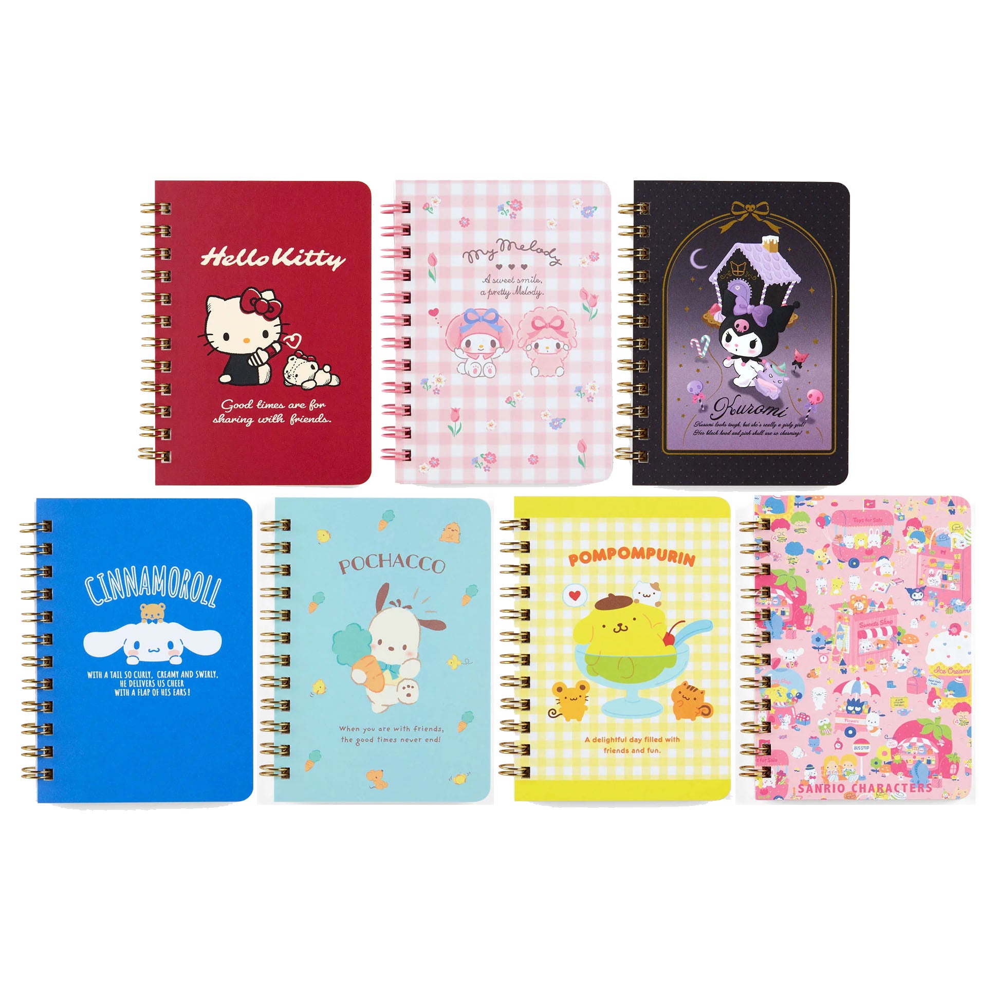 Japan Sanrio B7 Small Spiral Notebook (2024)