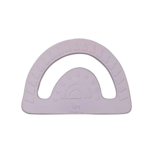 Natural Rubber Teether - Lilac Rainbow