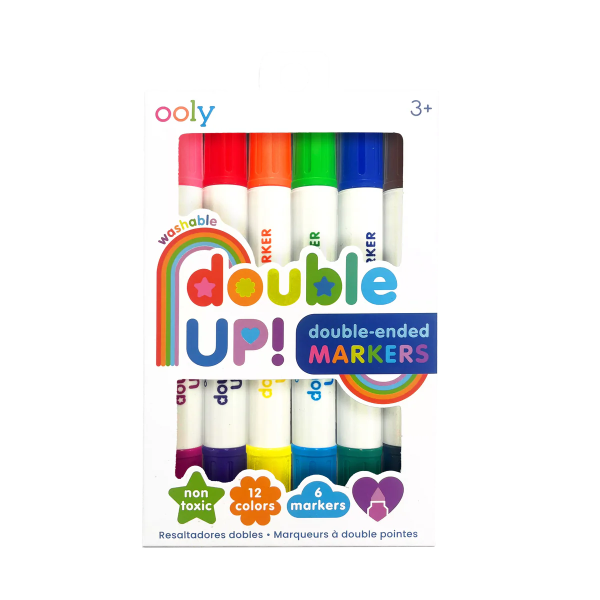 Double Up Double Ended Markers Set of 6/12 Colors
