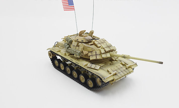 M60A1 RISE with ERA Main Battle Tank "American Express", USMC, Operation Desert Storm 1991, 1/72 Scale Model
