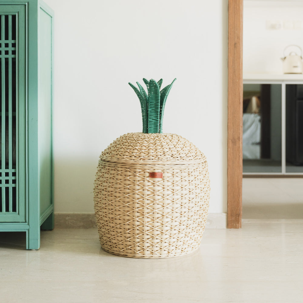 Momiji Pineapple Storage Basket Large - Natural