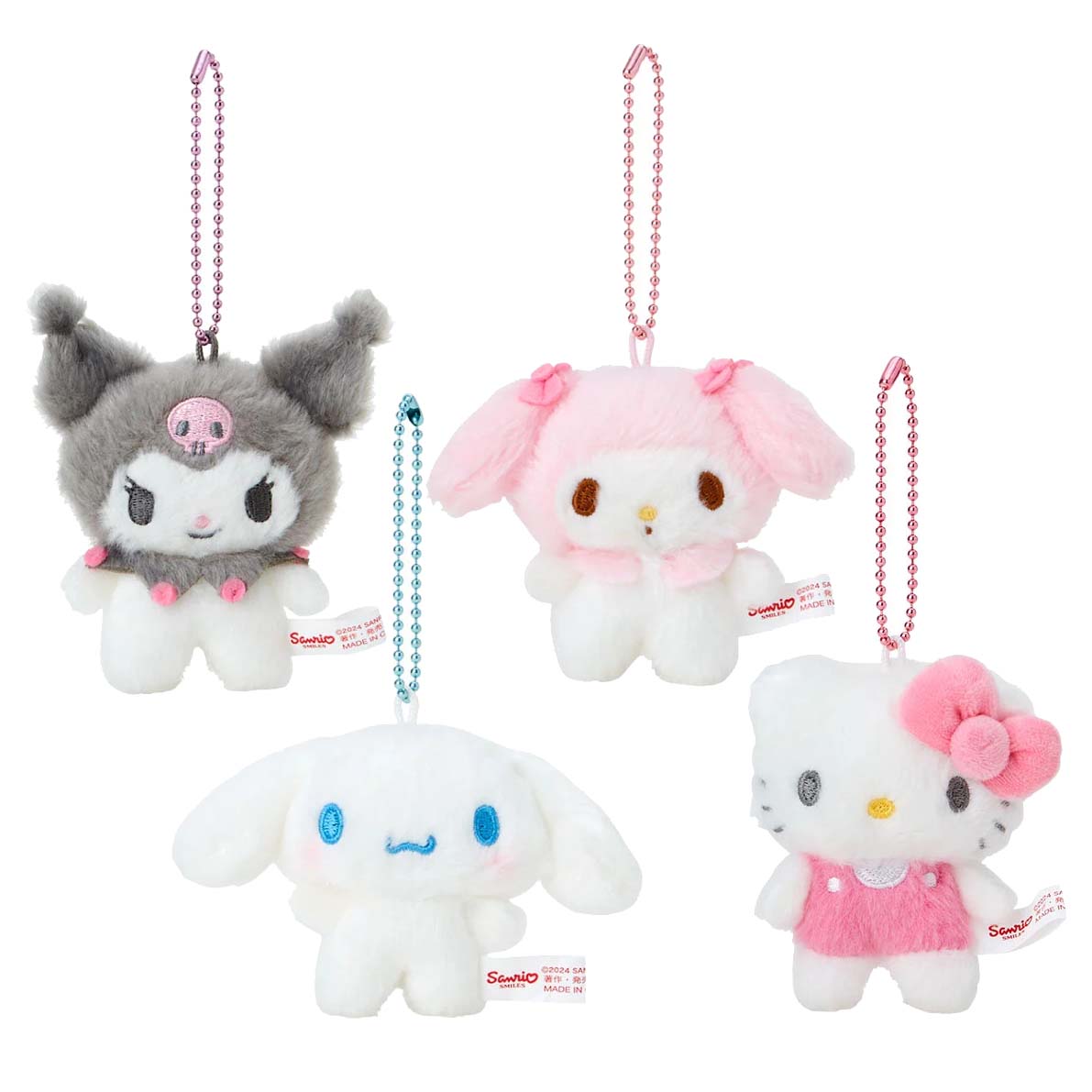 Japan Sanrio Plush Doll Keychain Brooch (Pitatto Friends Photo Design)