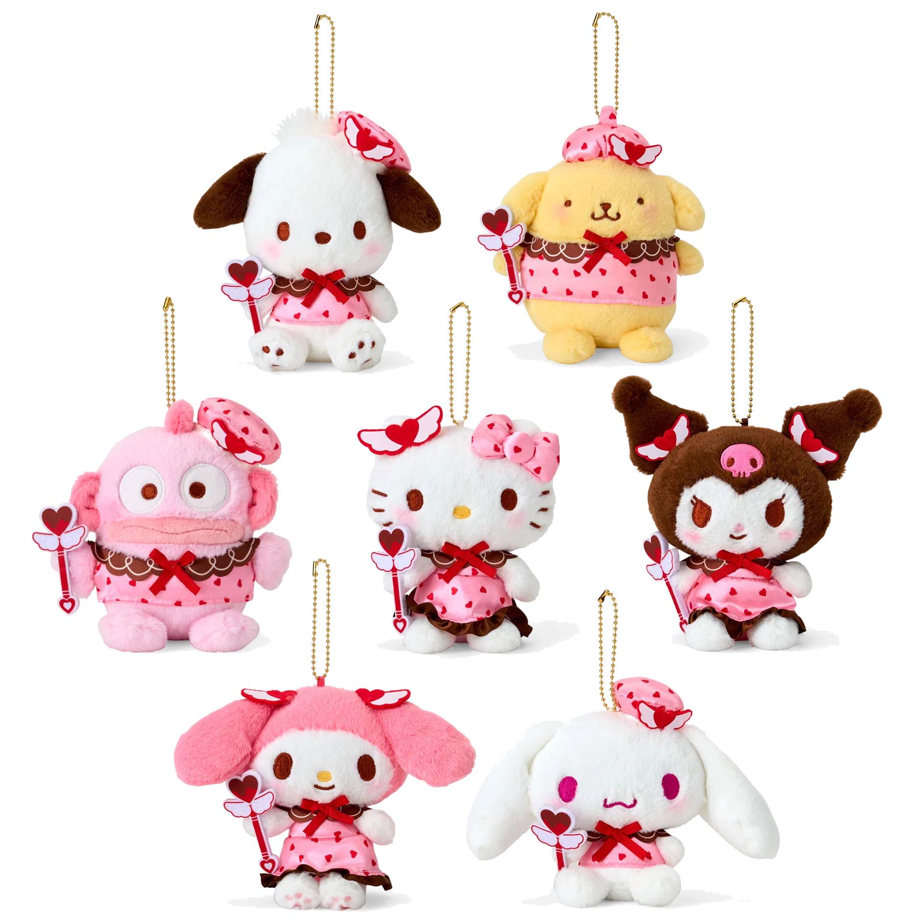 Japan Sanrio Plush Doll Keychain (Magical Heart)