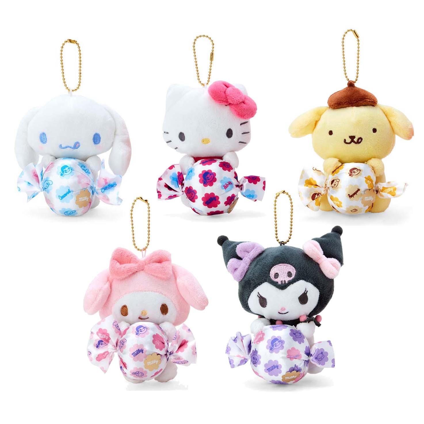 Japan Sanrio x Milky Plush Doll Keychain