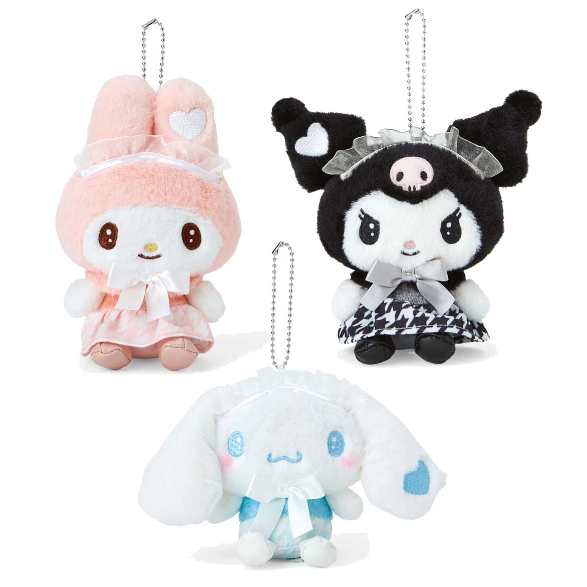 Japan Sanrio Plush Toy Keychain (Houndstooth)