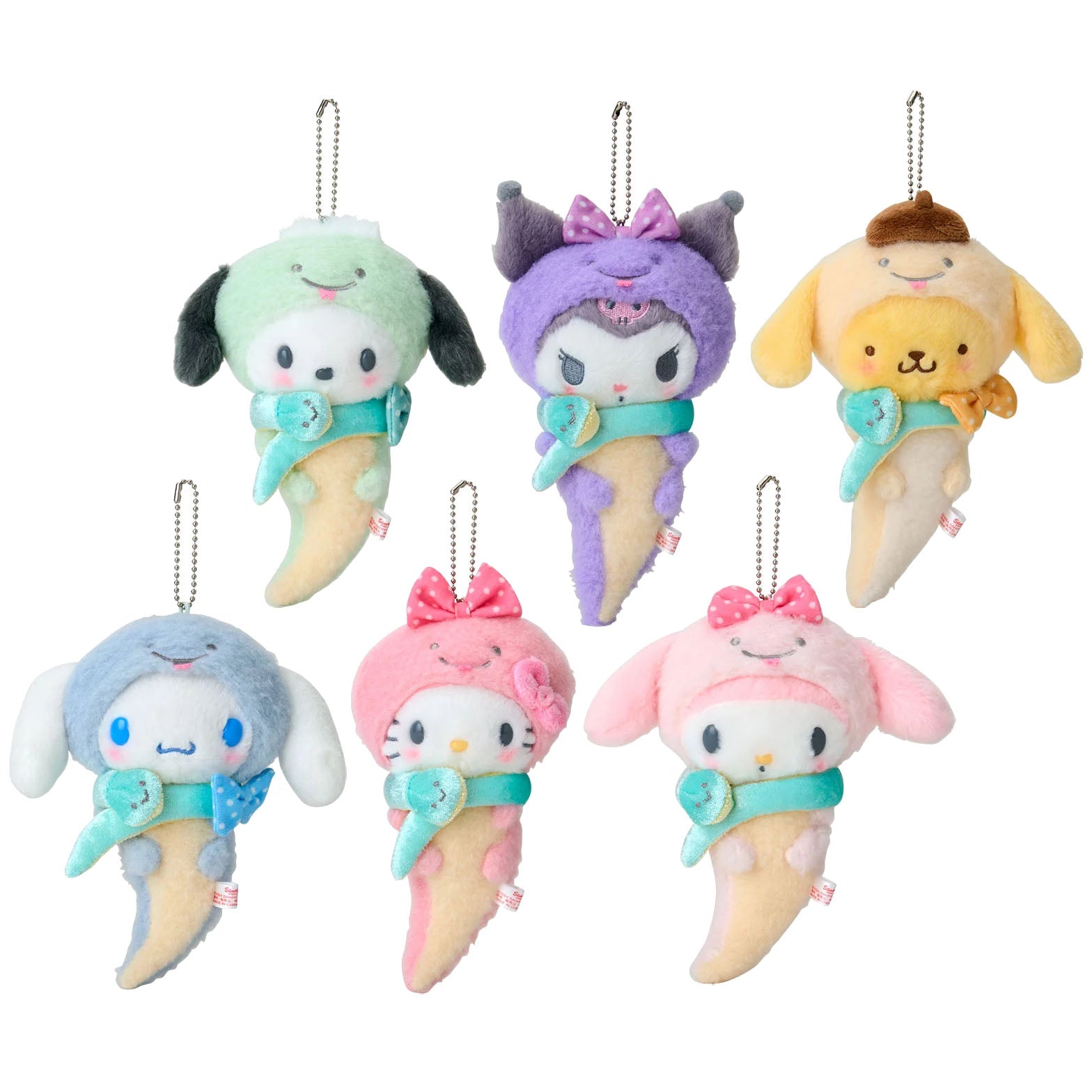 Japan Sanrio Plush Doll Keychain (Zodiac / Snake)