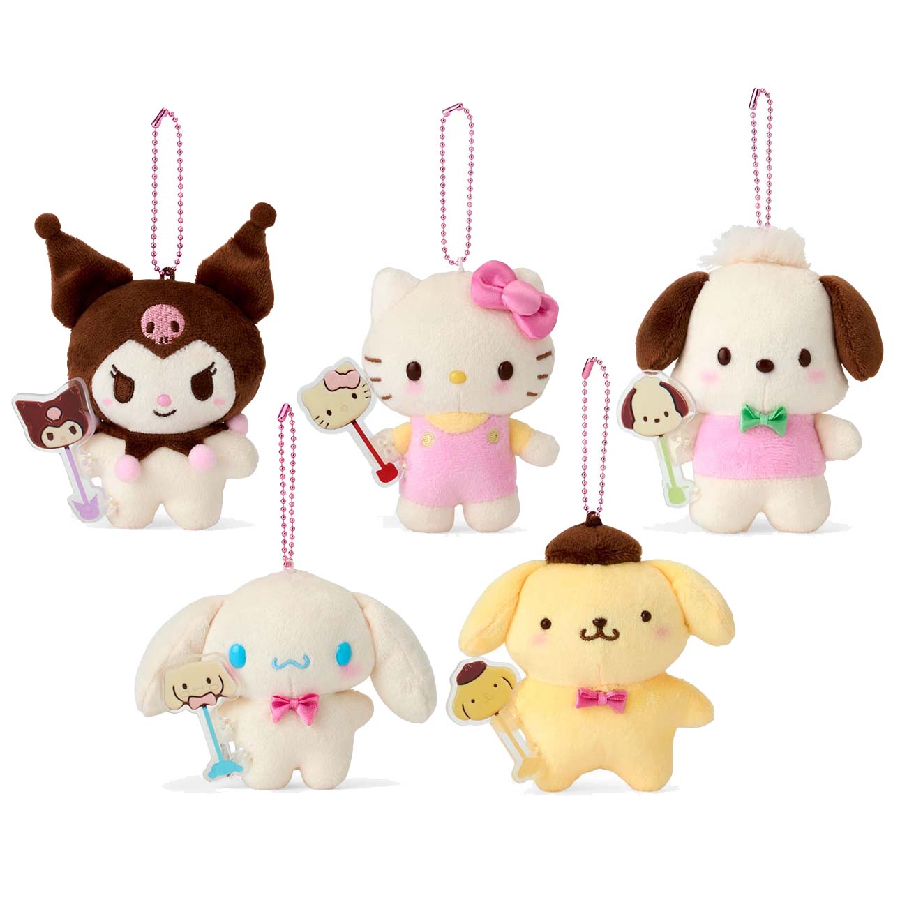 Japan Sanrio Plush Doll Keychain (Chocolate)